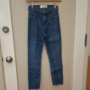 Reformation Suzie Rhine Wash Blue High-Waisted Skinny Jean_1